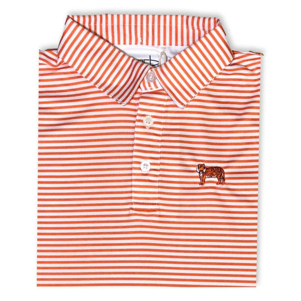 Tiger Orange Striped Polo-Honey Bee Tees-