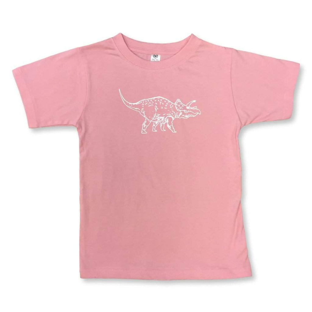 Triceratops Short Sleeve Tee-Honey Bee Tees-Monag