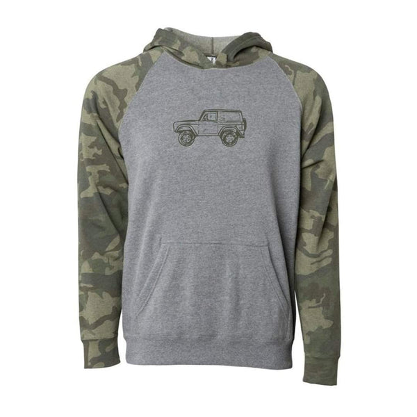 Vintage 4x4 Hooded Sweatshirt-Honey Bee Tees-