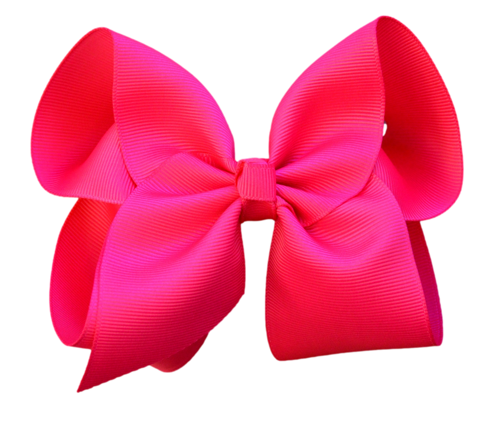 5 inch (1.5 inch Ribbon Width) Solid Grosgrain Bow: Light Pink / 5 inch  (ribbon width 1.5