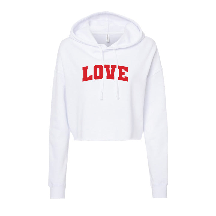 Adult Women's Love Crop Sweatshirt – Honey Bee Tees