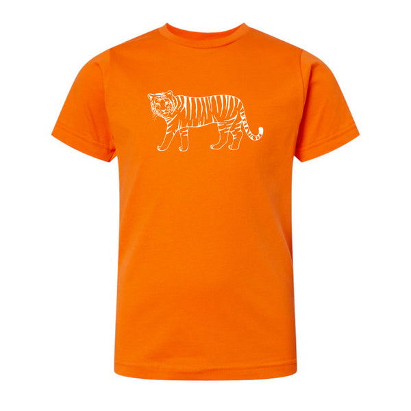 Tiger Orange Short Sleeve Tee Honey Bee Tees