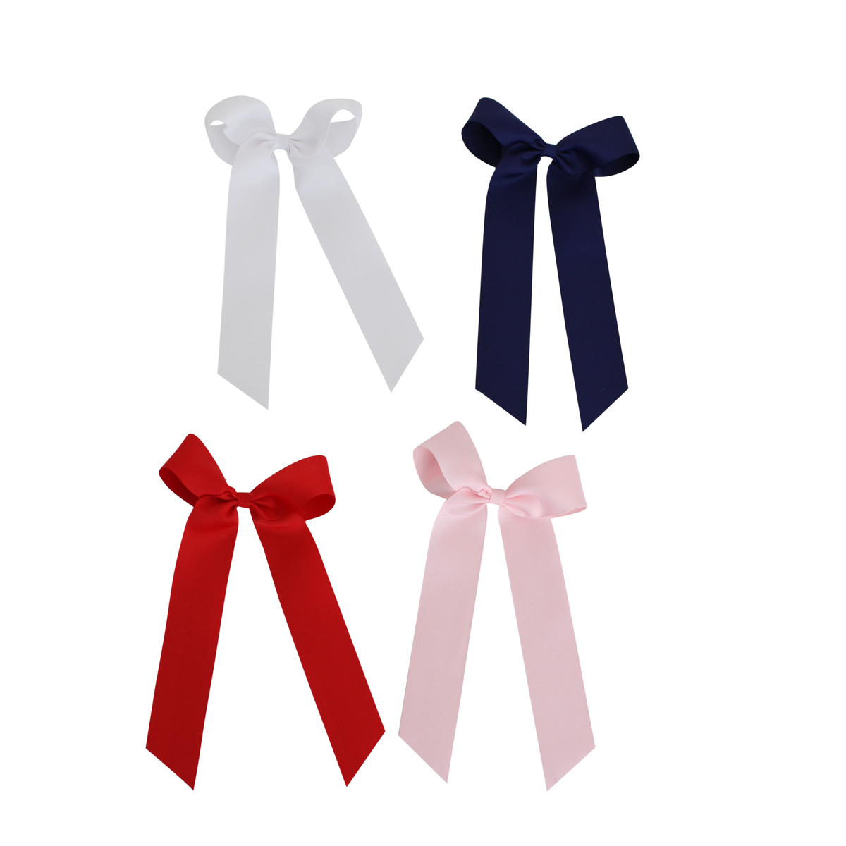 5 inch ( 2 inch Ribbon Width) Solid Grosgrain Bow: 5 inch / Red