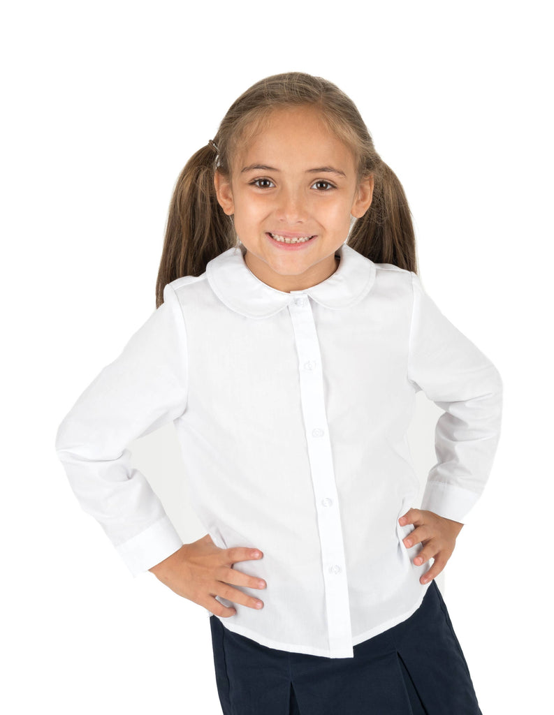 Girls Dress Shirt, White / 8 Years Girls Dress Shirt, White / 8 Years