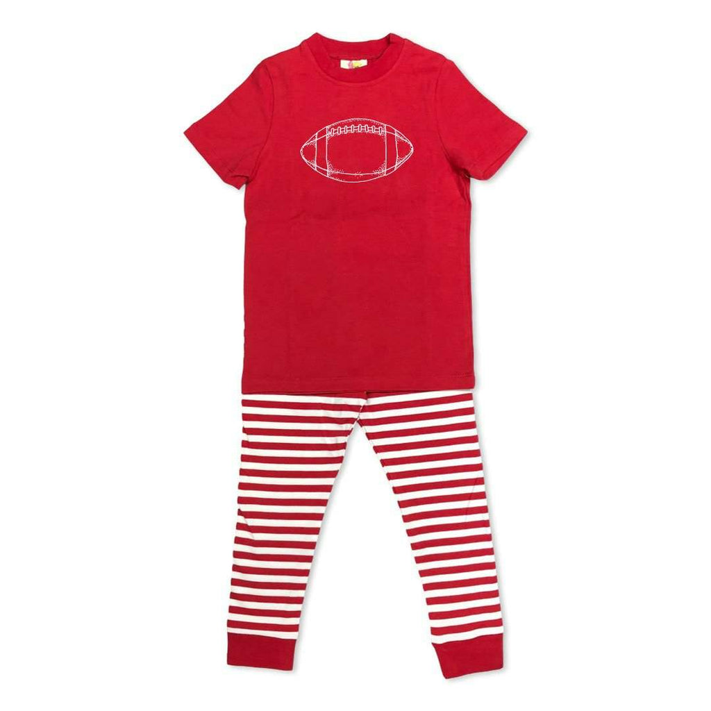 Short Sleeve Football Sleepwear-Honey Bee Tees-pajamas