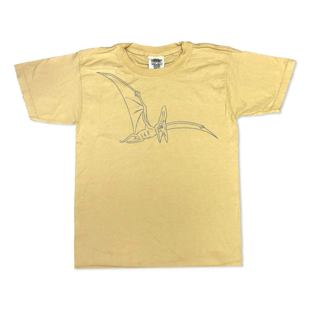 Pterodactyl Short Sleeve Tee-Honey Bee Tees-Comfort Colors
