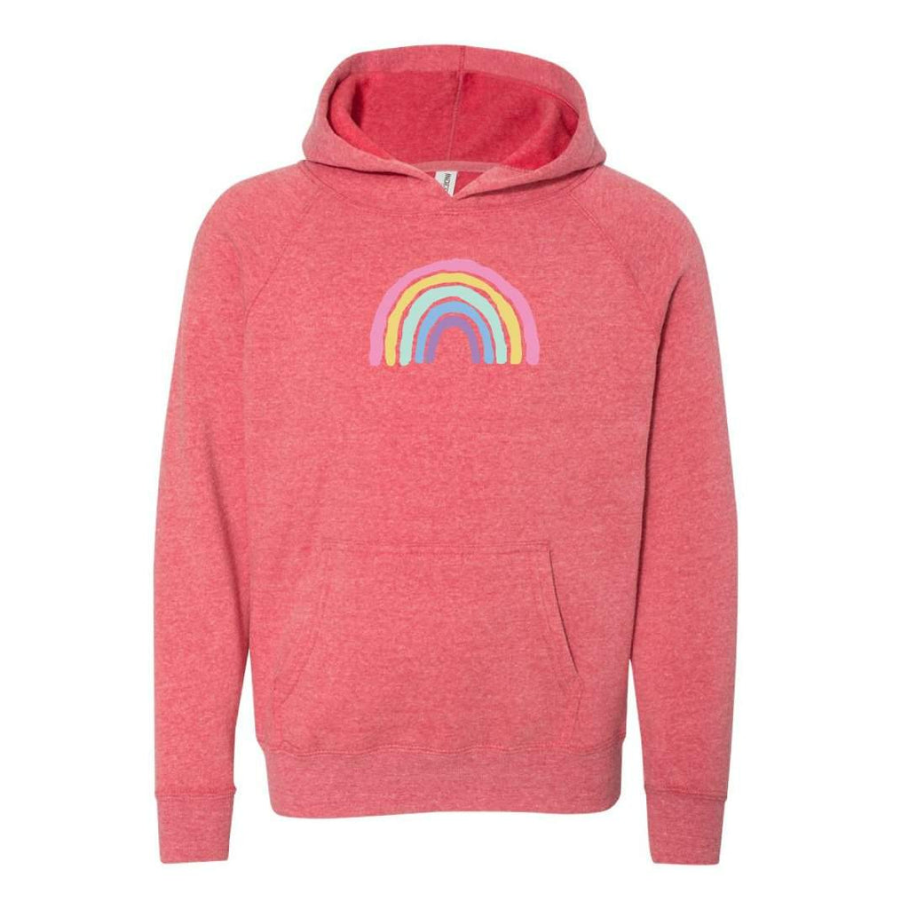 Rainbow Hooded Sweatshirt-Honey Bee Tees-