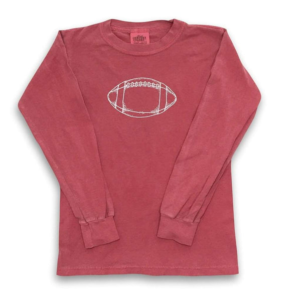 Football Long Sleeve Tee-Honey Bee Tees-Comfort Colors