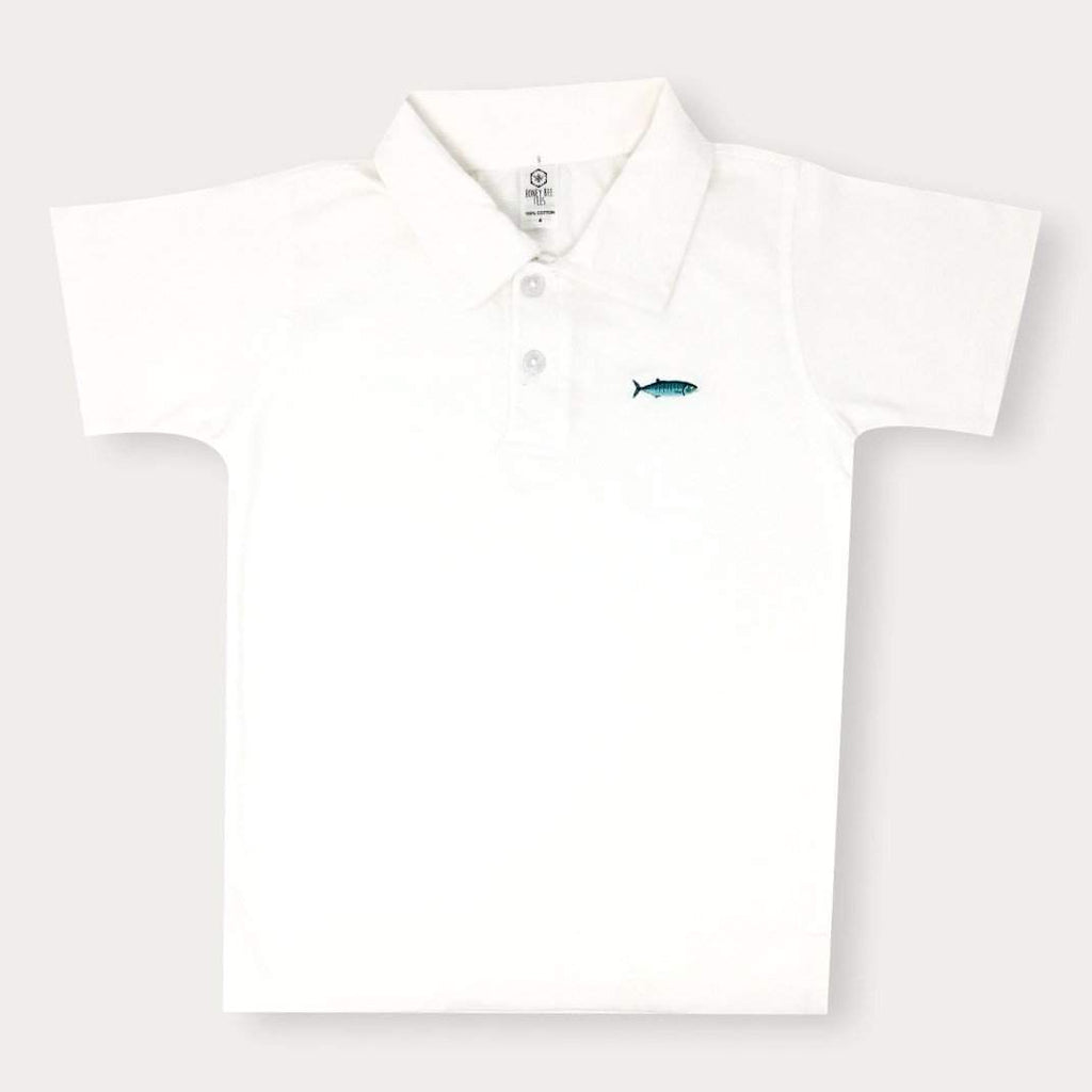 Glass Minnow Polo Tee-Honey Bee Tees-Monag