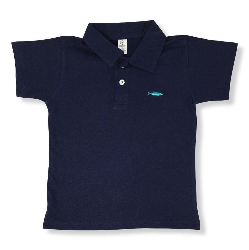 Glass Minnow Polo Tee-Honey Bee Tees-Monag