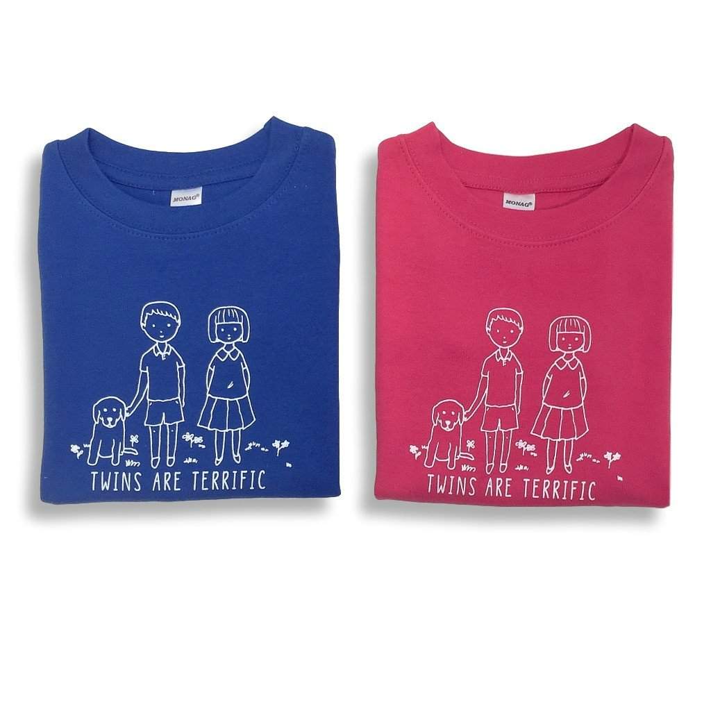 Twins Short Sleeve Tee-Honey Bee Tees-Monag