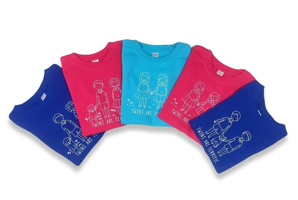 Twins Short Sleeve Tee-Honey Bee Tees-Monag