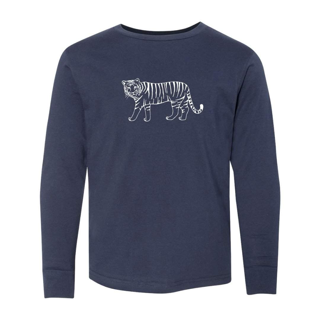 LONG SLEEVE TIGER T-SHIRT WHITE | Bodega