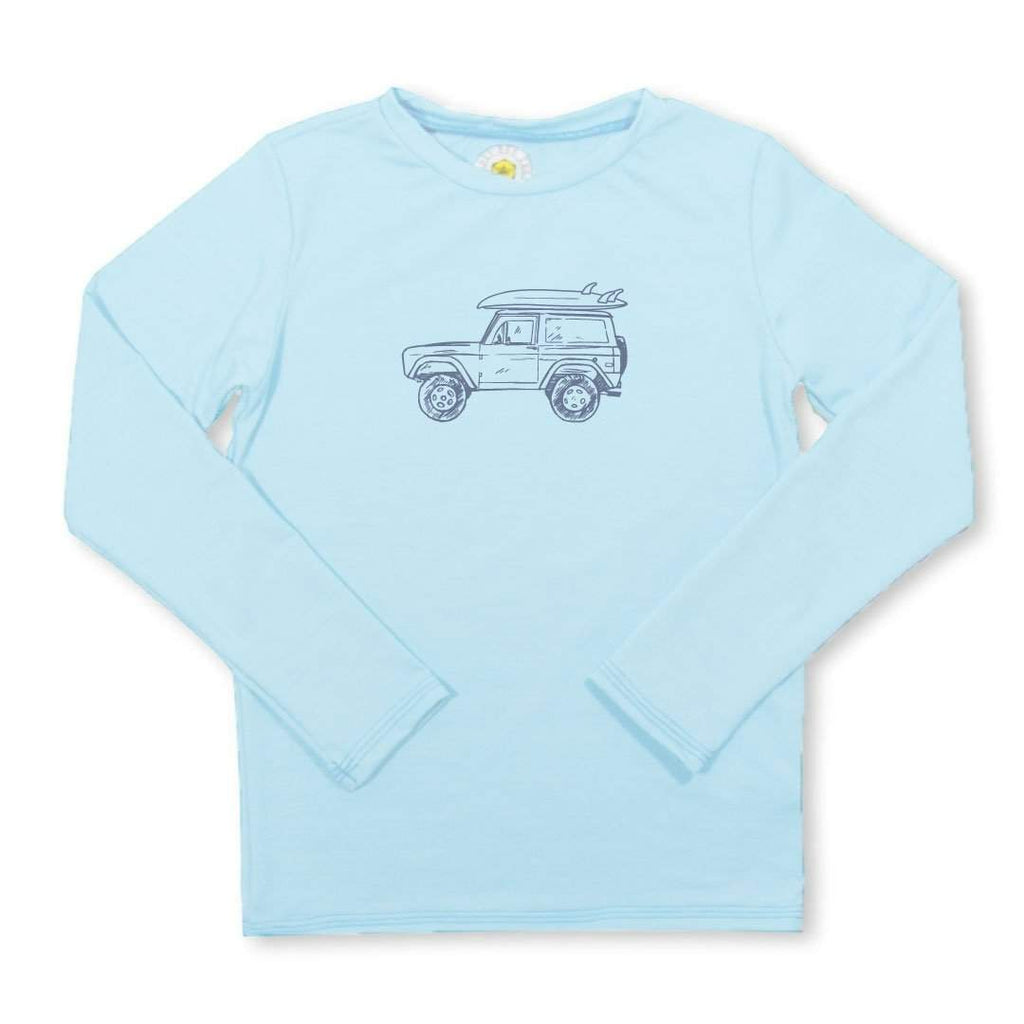Vintage 4x4 Long Sleeve Rash Guard UPF 30+-Honey Bee Tees-