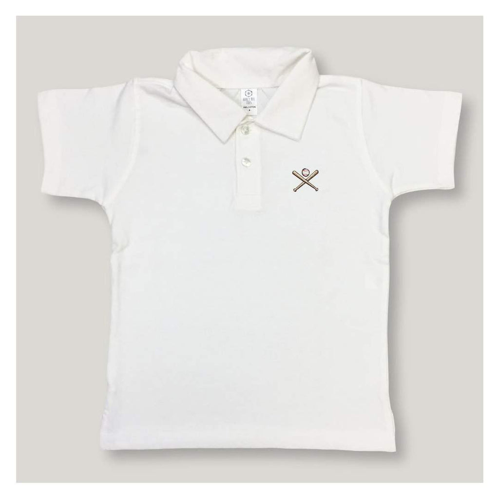 Baseball Polo Tee-Honey Bee Tees-